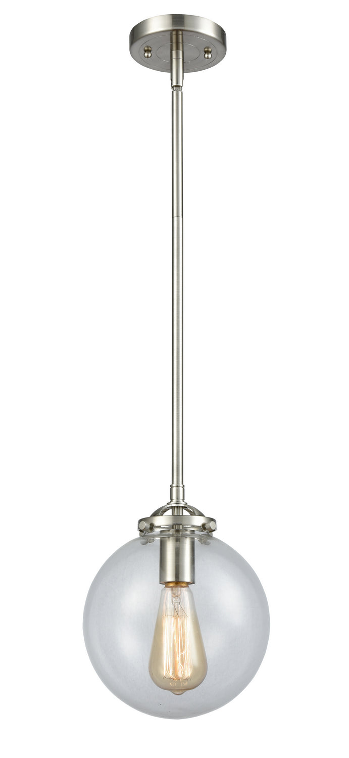Innovations 284-1S-SN-G202-8 One Light Mini Pendant, Brushed Satin Nickel