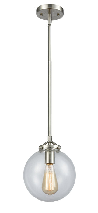 Innovations 284-1S-SN-G202-8 One Light Mini Pendant, Brushed Satin Nickel