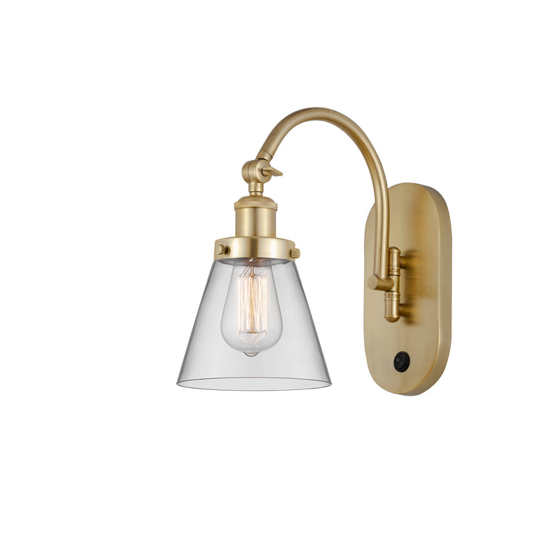 Innovations 918-1W-SG-G62 One Light Wall Sconce, Satin Gold