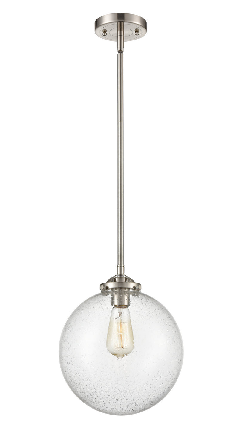 Innovations 284-1S-SN-G204-10 One Light Mini Pendant, Brushed Satin Nickel