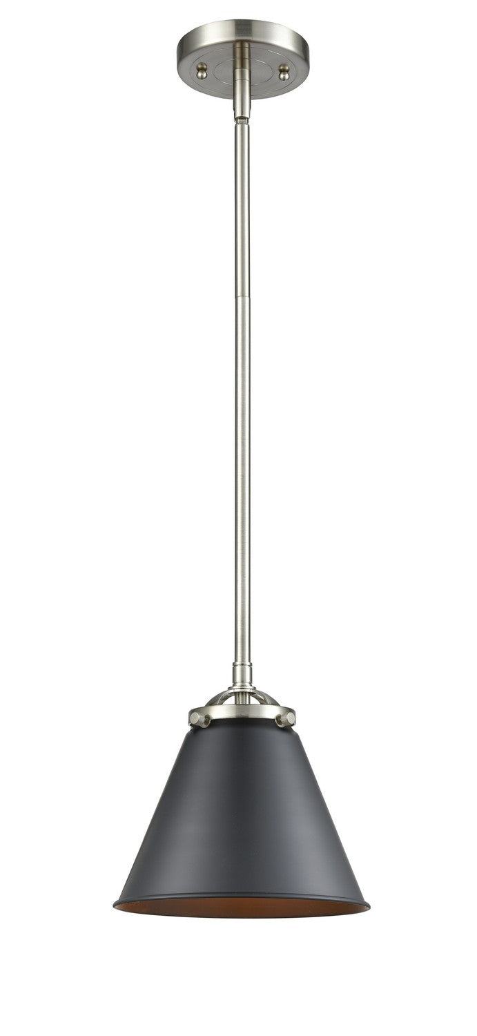 Innovations 284-1S-SN-M13-BK-LED LED Mini Pendant, Brushed Satin Nickel