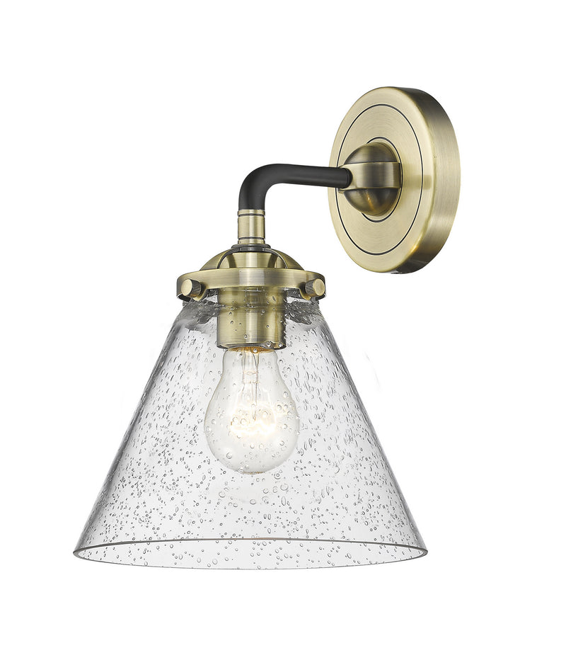 Innovations 284-1W-BAB-G44 One Light Wall Sconce, Black Antique Brass
