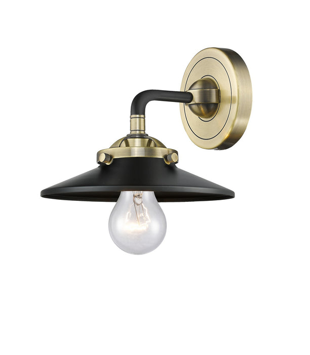 Innovations 284-1W-BAB-M6-BK-LED LED Wall Sconce, Black Antique Brass