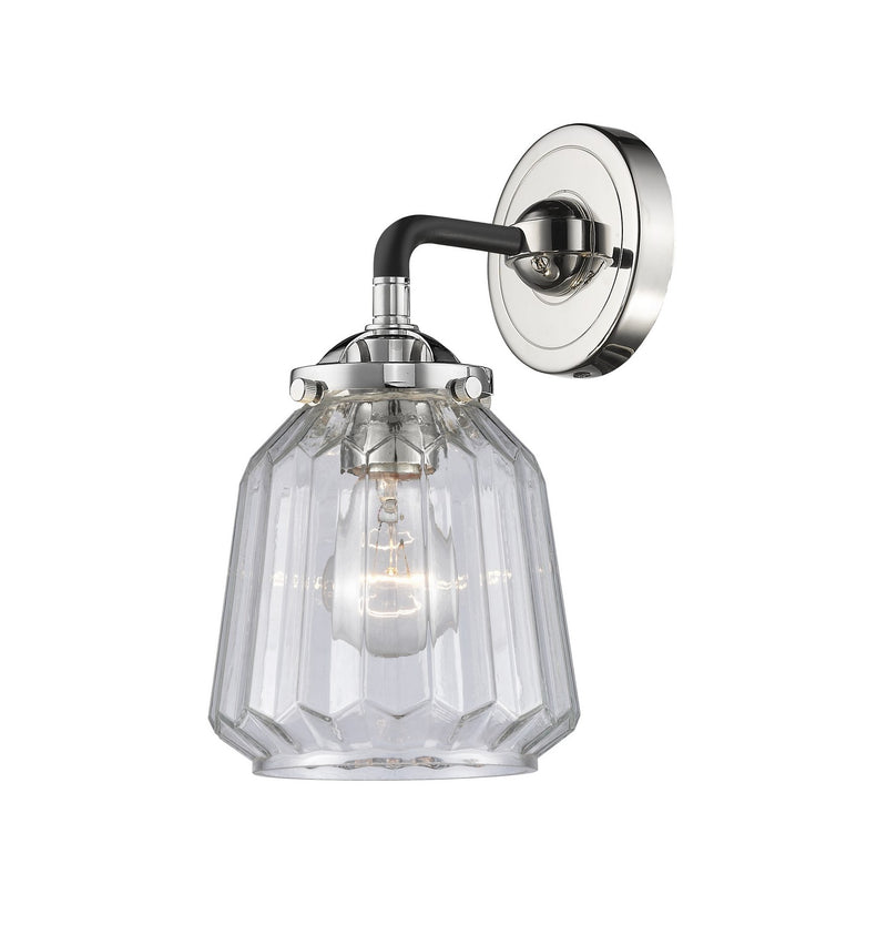 Innovations 284-1W-BPN-G142-LED LED Wall Sconce, Black Polished Nickel