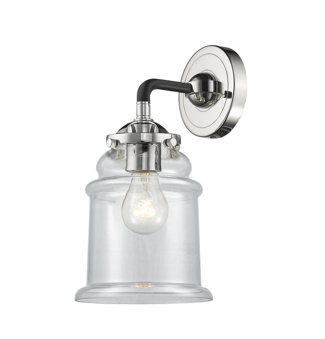 Innovations 284-1W-BPN-G182 One Light Wall Sconce, Black Polished Nickel