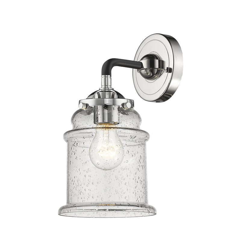 Innovations 284-1W-BPN-G184 One Light Wall Sconce, Black Polished Nickel