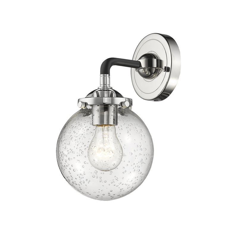 Innovations 284-1W-BPN-G204-6 One Light Wall Sconce, Black Polished Nickel