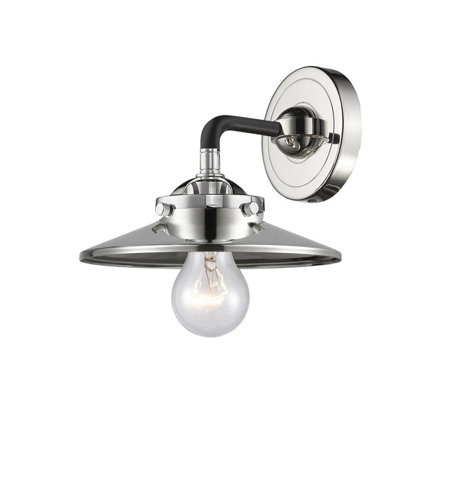 Innovations 284-1W-BPN-M1-PN-LED LED Wall Sconce, Black Polished Nickel