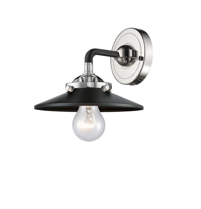 Innovations 284-1W-BPN-M6-BK-LED LED Wall Sconce, Black Polished Nickel