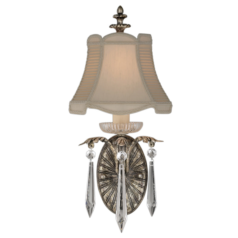 Fine Art 327650ST One Light Wall Sconce, Silver
