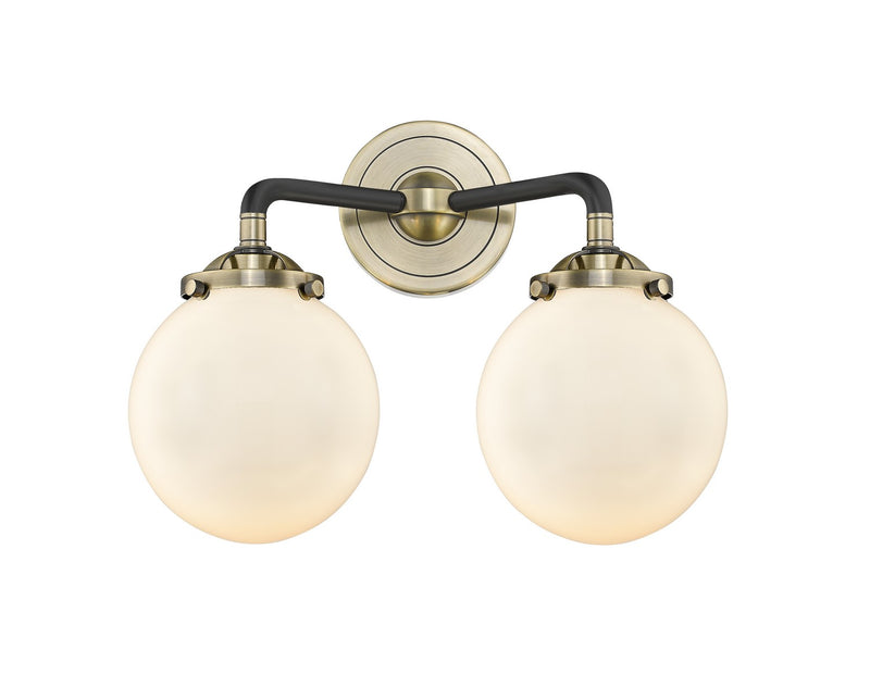 Innovations 284-2W-BAB-G201-6-LED LED Bath Vanity, Black Antique Brass