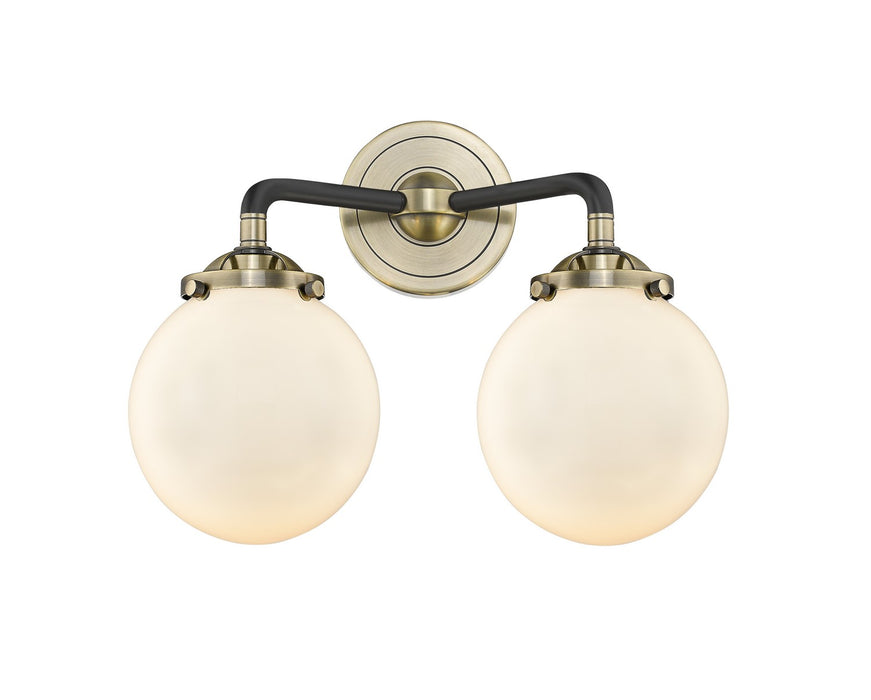 Innovations 284-2W-BAB-G201-6-LED LED Bath Vanity, Black Antique Brass