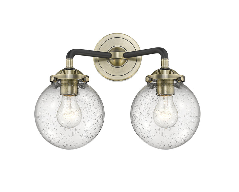 Innovations 284-2W-BAB-G204-6-LED LED Bath Vanity, Black Antique Brass