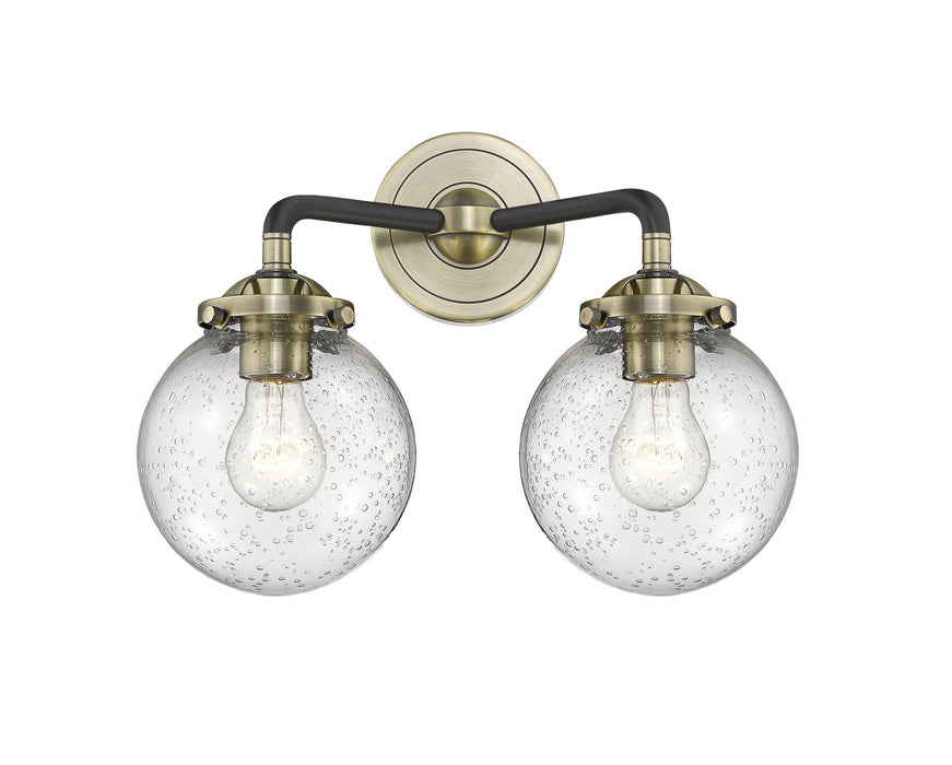 Innovations 284-2W-BAB-G204-6-LED LED Bath Vanity, Black Antique Brass