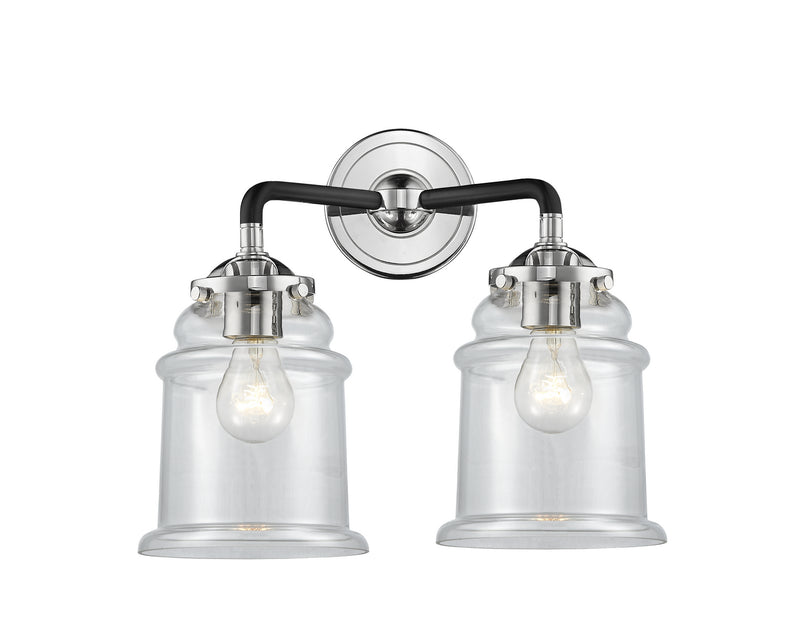 Innovations 284-2W-BPN-G182 Two Light Bath Vanity, Black Polished Nickel