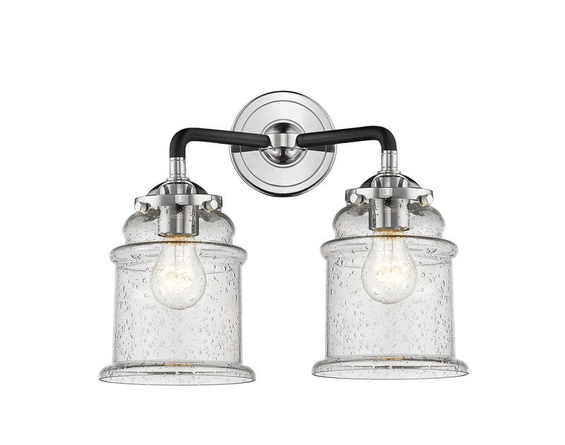 Innovations 284-2W-BPN-G184 Two Light Bath Vanity, Black Polished Nickel