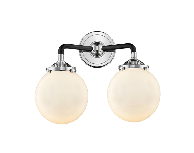 Innovations 284-2W-BPN-G201-6-LED LED Bath Vanity, Black Polished Nickel