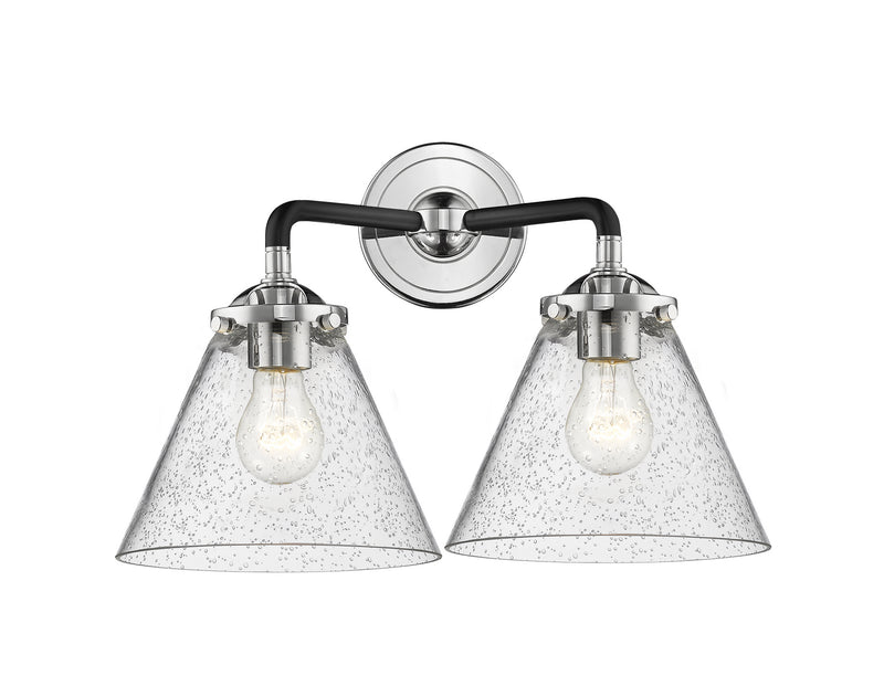 Innovations 284-2W-BPN-G44 Two Light Bath Vanity, Black Polished Nickel