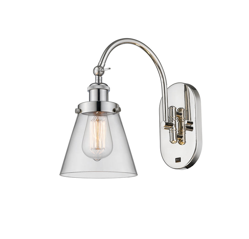 Innovations 918-1W-PN-G62 One Light Wall Sconce, Polished Nickel