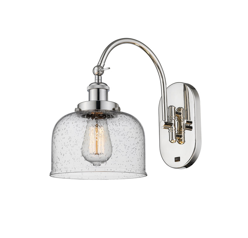 Innovations 918-1W-PN-G74 One Light Wall Sconce, Polished Nickel