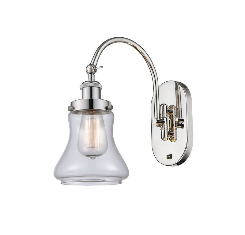 Innovations 918-1W-PN-G192 One Light Wall Sconce, Polished Nickel