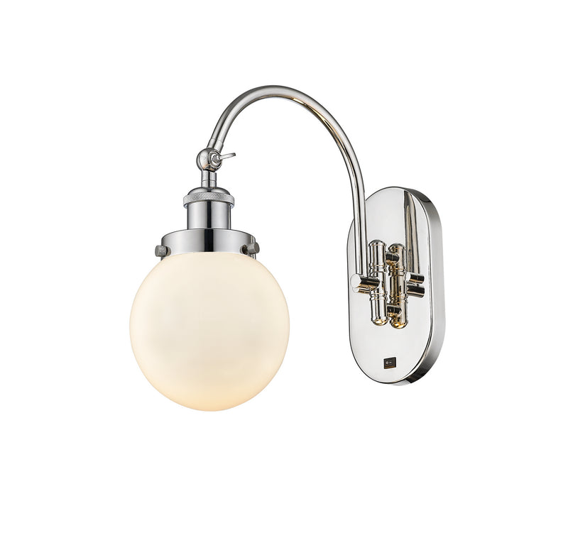 Innovations 918-1W-PN-G201-6 One Light Wall Sconce, Polished Nickel
