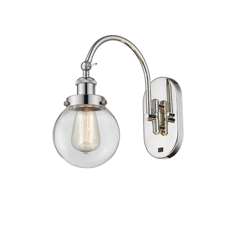 Innovations 918-1W-PN-G202-6-LED LED Wall Sconce, Polished Nickel