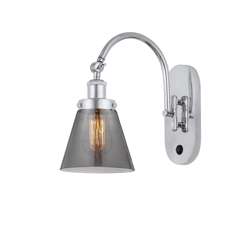 Innovations 918-1W-PC-G63 One Light Wall Sconce, Polished Chrome