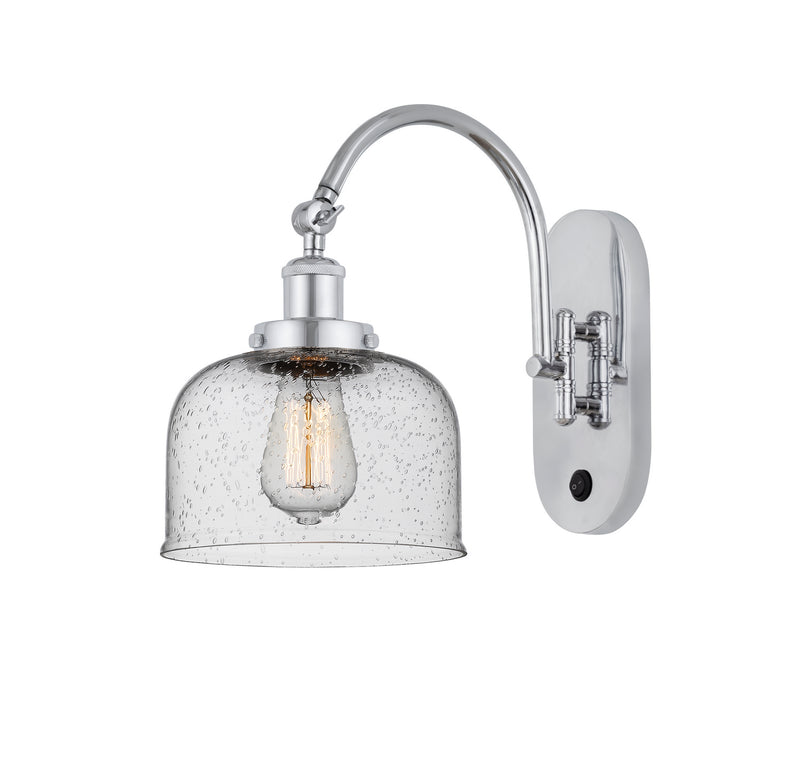 Innovations 918-1W-PC-G74 One Light Wall Sconce, Polished Chrome
