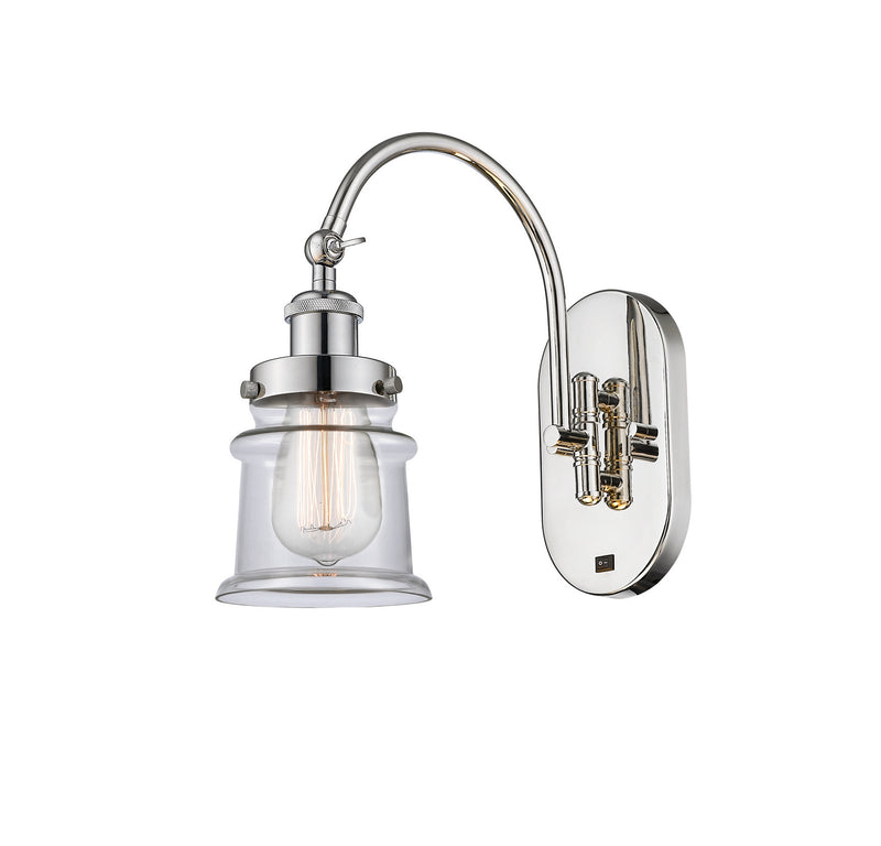Innovations 918-1W-PN-G182S One Light Wall Sconce, Polished Nickel