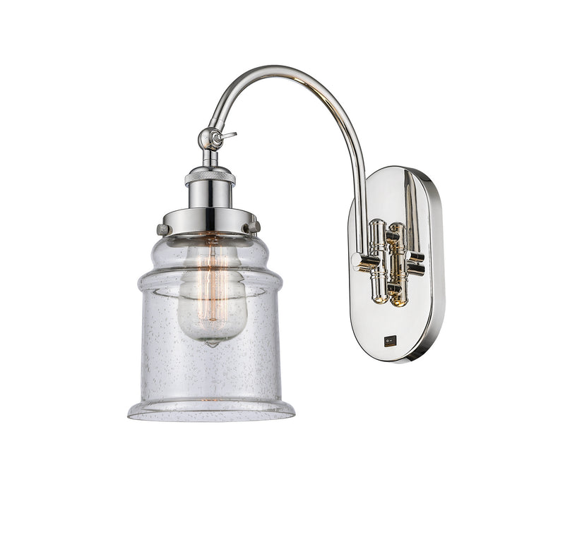 Innovations 918-1W-PN-G184 One Light Wall Sconce, Polished Nickel