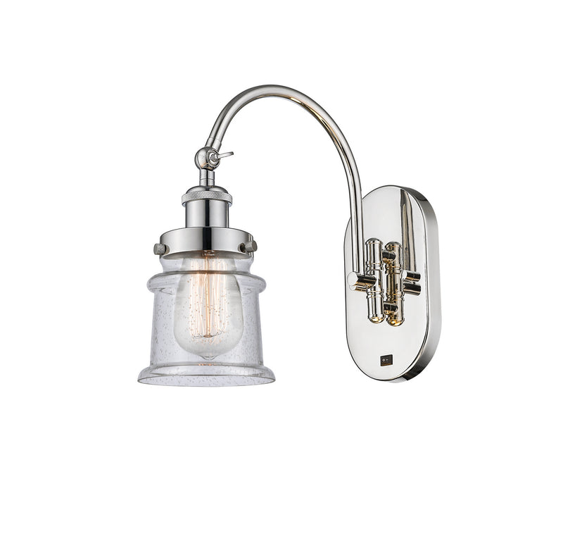 Innovations 918-1W-PN-G184S One Light Wall Sconce, Polished Nickel