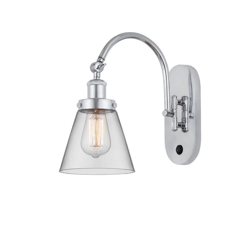 Innovations 918-1W-PC-G62 One Light Wall Sconce, Polished Chrome