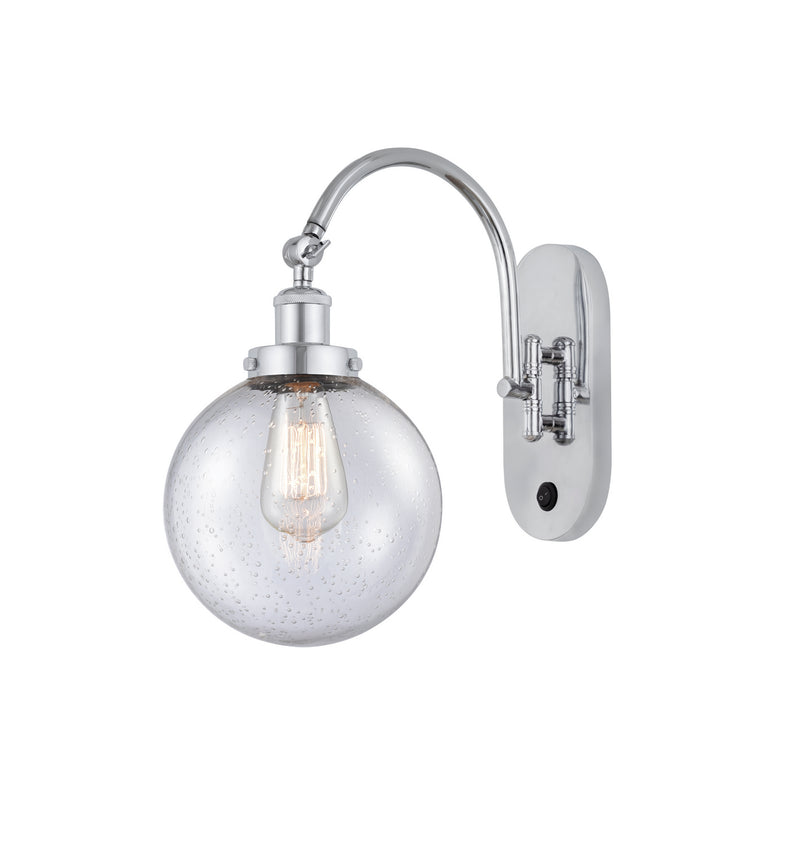 Innovations 918-1W-PC-G204-8-LED LED Wall Sconce, Polished Chrome