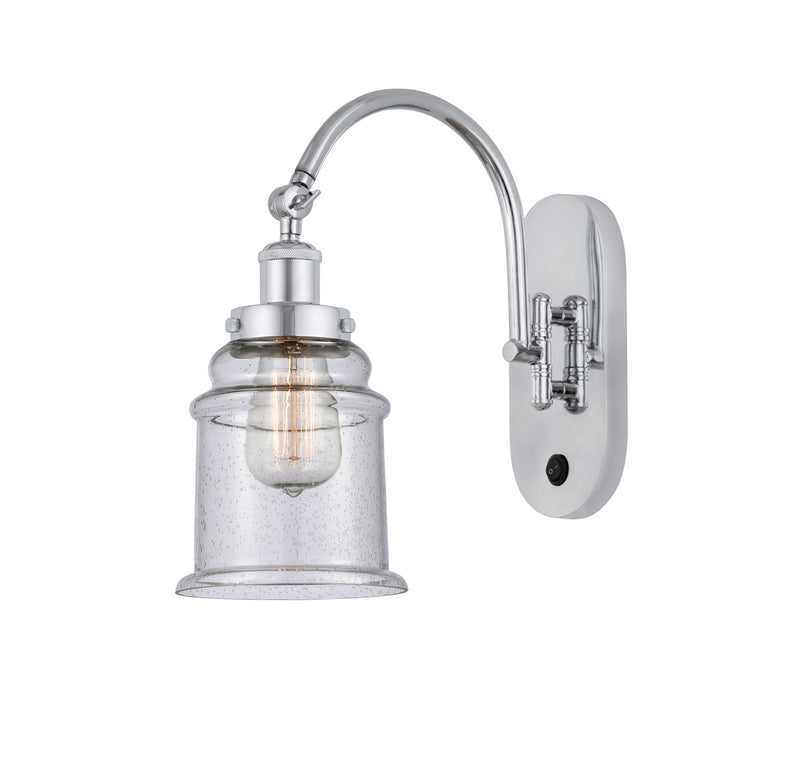 Innovations 918-1W-PC-G184-LED LED Wall Sconce, Polished Chrome