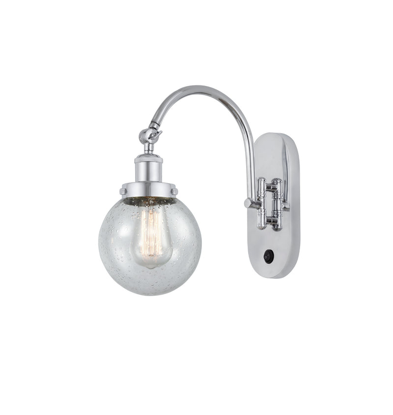 Innovations 918-1W-PC-G204-6 One Light Wall Sconce, Polished Chrome