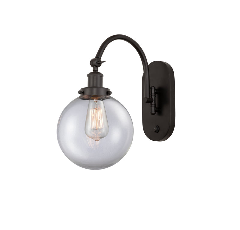 Innovations 918-1W-OB-G202-8 One Light Wall Sconce, Oil Rubbed Bronze