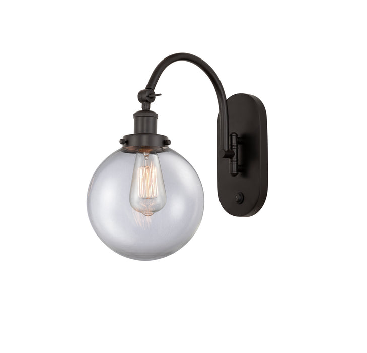 Innovations 918-1W-OB-G202-8 One Light Wall Sconce, Oil Rubbed Bronze