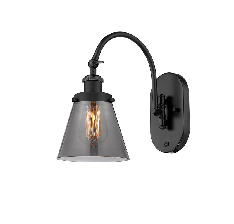 Innovations 918-1W-BK-G63 One Light Wall Sconce, Matte Black