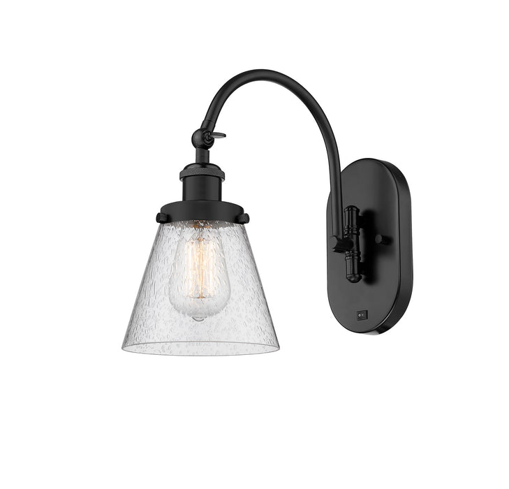 Innovations 918-1W-BK-G64 One Light Wall Sconce, Matte Black