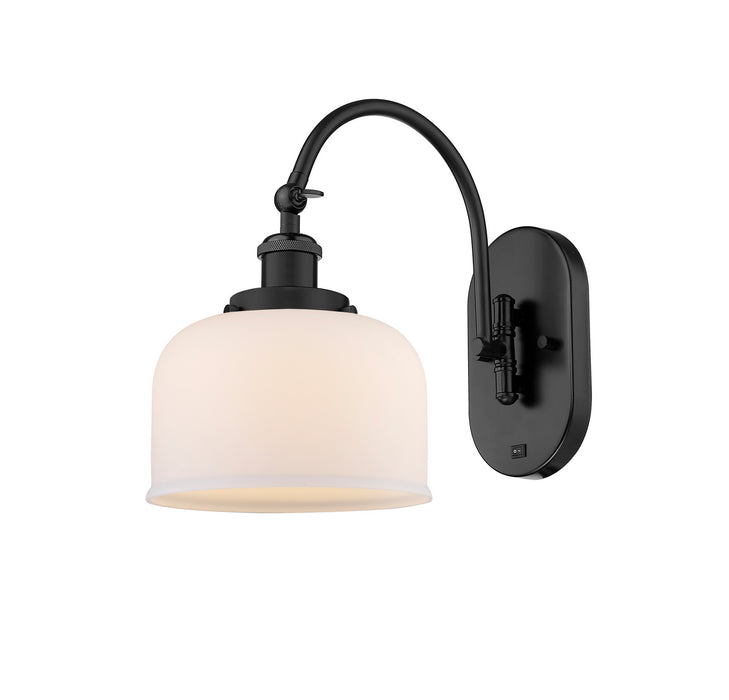 Innovations 918-1W-BK-G71 One Light Wall Sconce, Matte Black