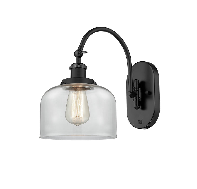 Innovations 918-1W-BK-G72 One Light Wall Sconce, Matte Black