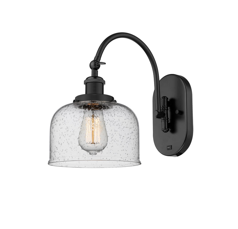Innovations 918-1W-BK-G74-LED LED Wall Sconce, Matte Black