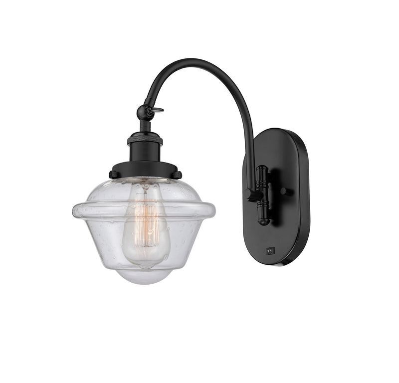 Innovations 918-1W-BK-G534 One Light Wall Sconce, Matte Black