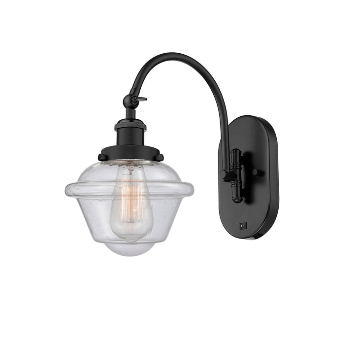 Innovations 918-1W-BK-G534 One Light Wall Sconce, Matte Black