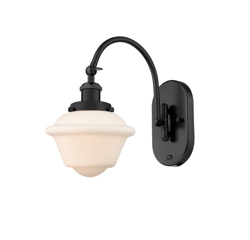 Innovations 918-1W-BK-G531 One Light Wall Sconce, Matte Black