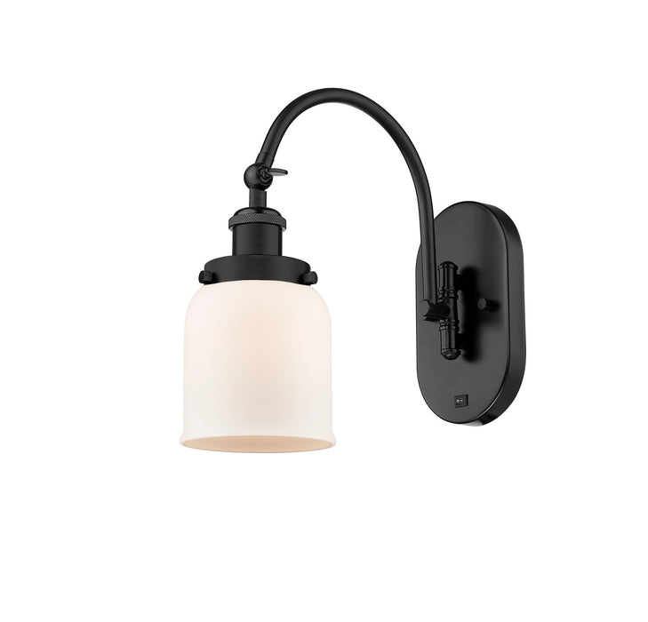 Innovations 918-1W-BK-G51 One Light Wall Sconce, Matte Black