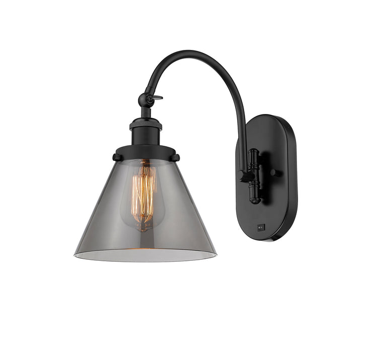 Innovations 918-1W-BK-G43-LED LED Wall Sconce, Matte Black