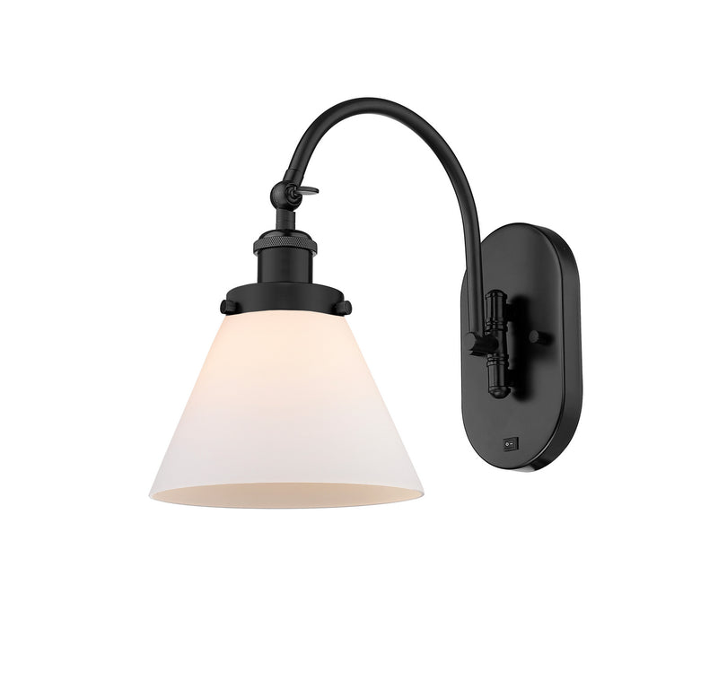 Innovations 918-1W-BK-G41 One Light Wall Sconce, Matte Black