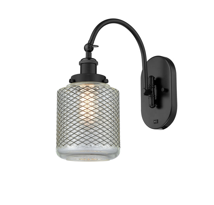 Innovations 918-1W-BK-G262 One Light Wall Sconce, Matte Black